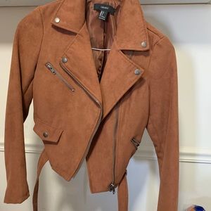 Faux suede jacket